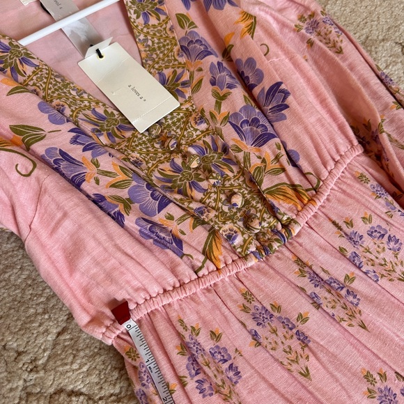 Elegant Pink Floral Maxi Dress NWT XS “a loves a” - Picture 12 of 15